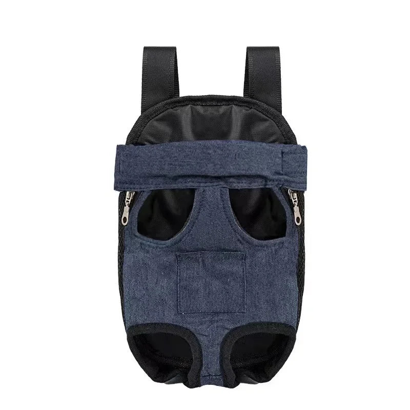 Upgraded Adjustable Cat & Dog Carrier Backpack – Portable Pet Travel Bag for Outdoor Hiking, Camping & Chest Carry