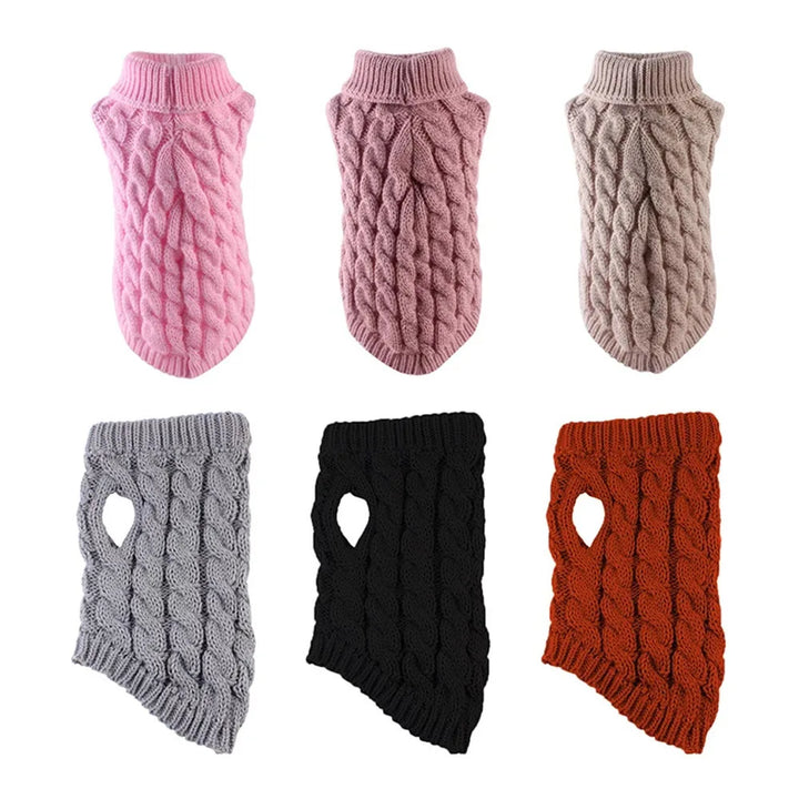 Autumn Winter Solid Fried Dough Twists Knitting Warm Comfort Clothing