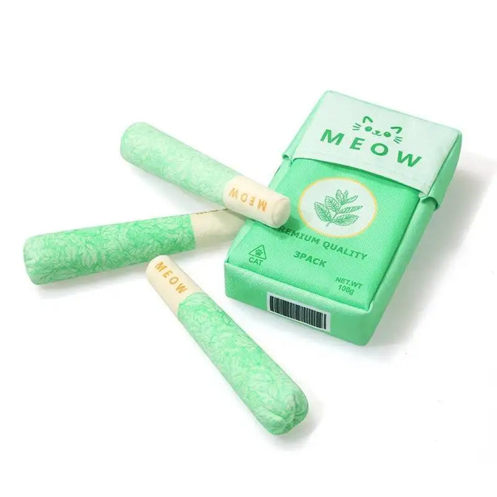 Mint Cigarette Cat Toy Chew Stick for Indoor Cats