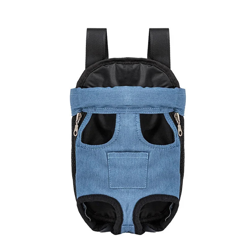 Upgraded Adjustable Cat & Dog Carrier Backpack – Portable Pet Travel Bag for Outdoor Hiking, Camping & Chest Carry