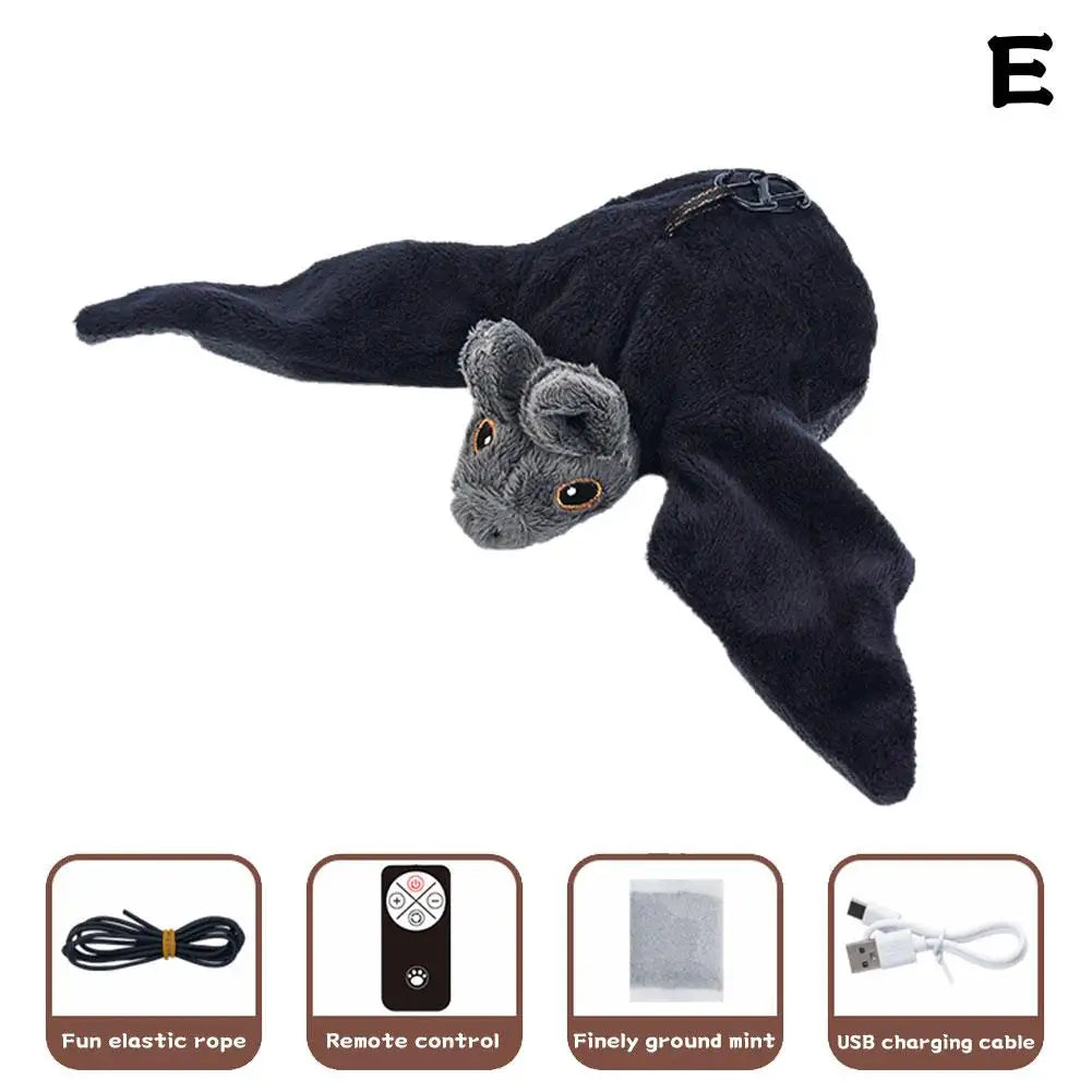 Interactive Flapping Bird Cat Toy with Chirping Sound Sparrow