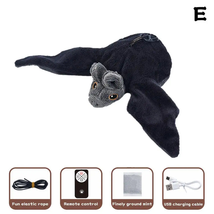 Interactive Flapping Bird Cat Toy with Chirping Sound Sparrow