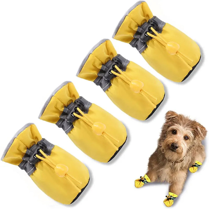 4pcs Waterproof Pet Dog Shoes