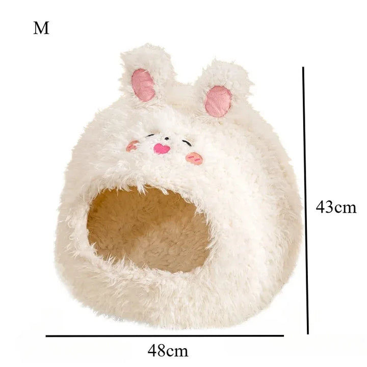 Ultra-Soft Pet House – Deep Comfort Sleeping Bed for Cats & Small Dogs