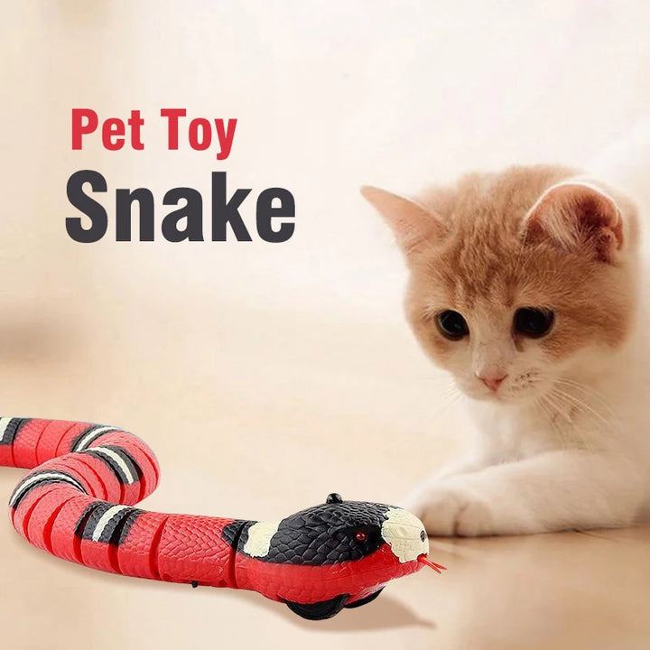 Smart Sensing USB Rechargeable Snake Toy for Cats