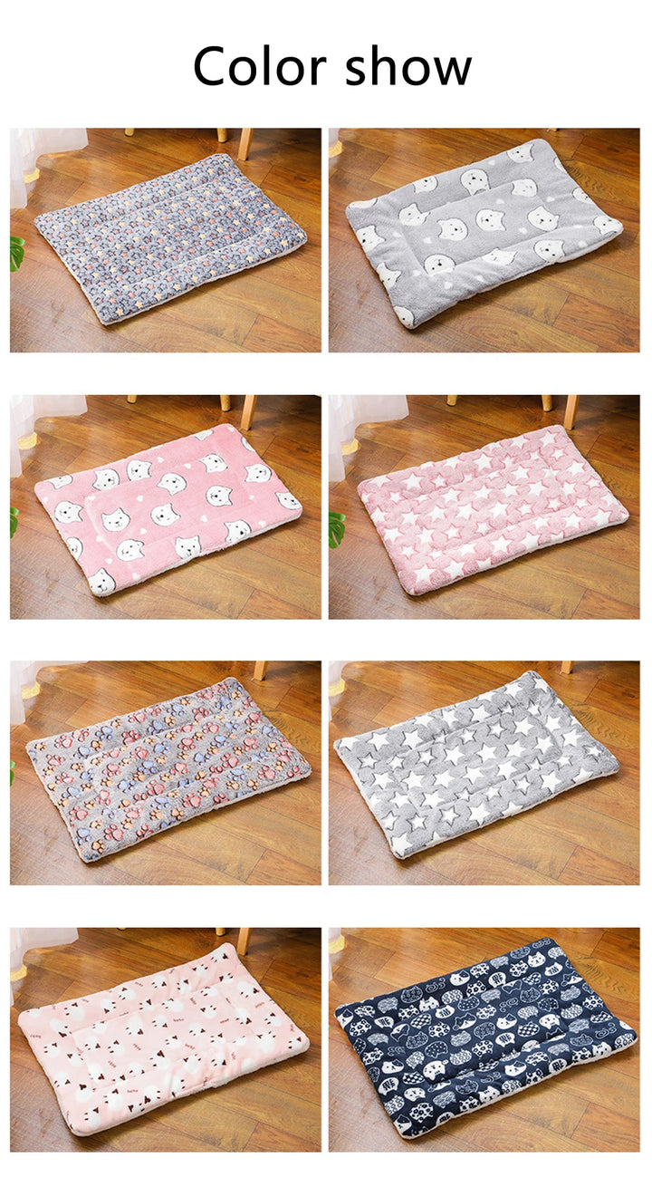Warm & Thick Pet Sleeping Mat – Cozy Dog Sofa Pad & Soft Cat Bed for Autumn/Winter