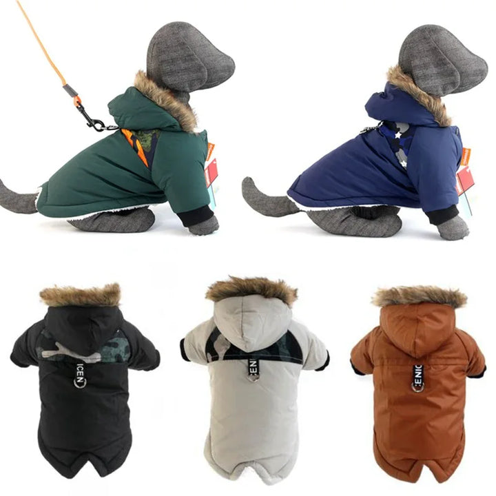 Pet Dog Clothes Winter Warm Waterproof Jacket For Small Dogs