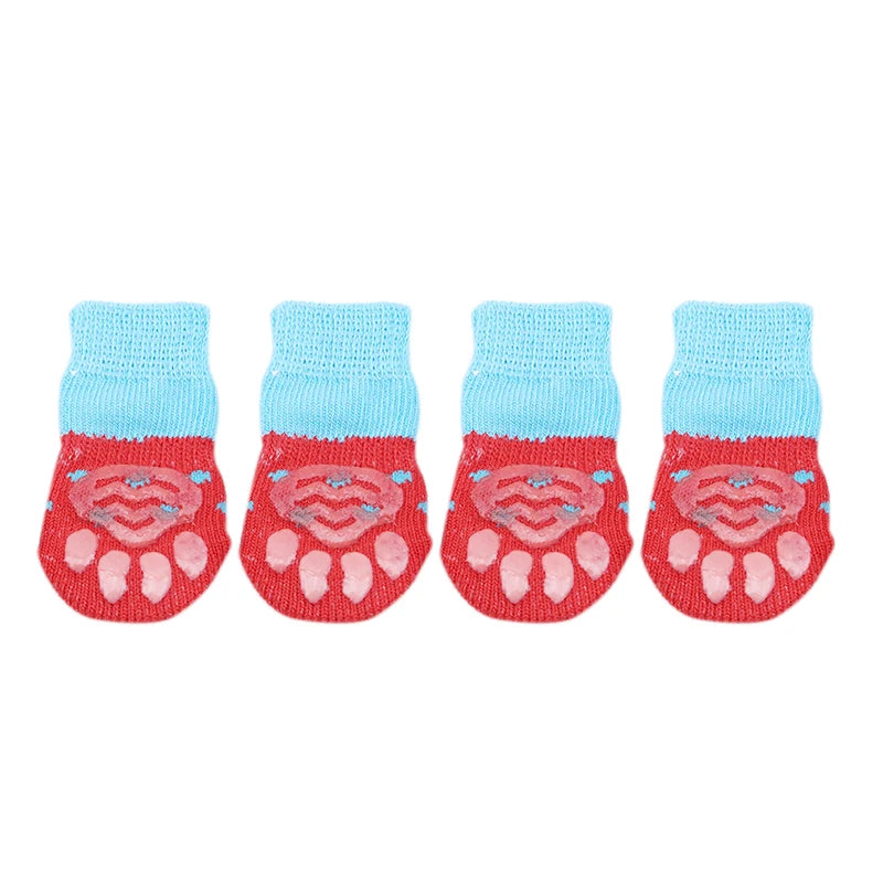 4Pcs Warm Puppy Dog Shoes