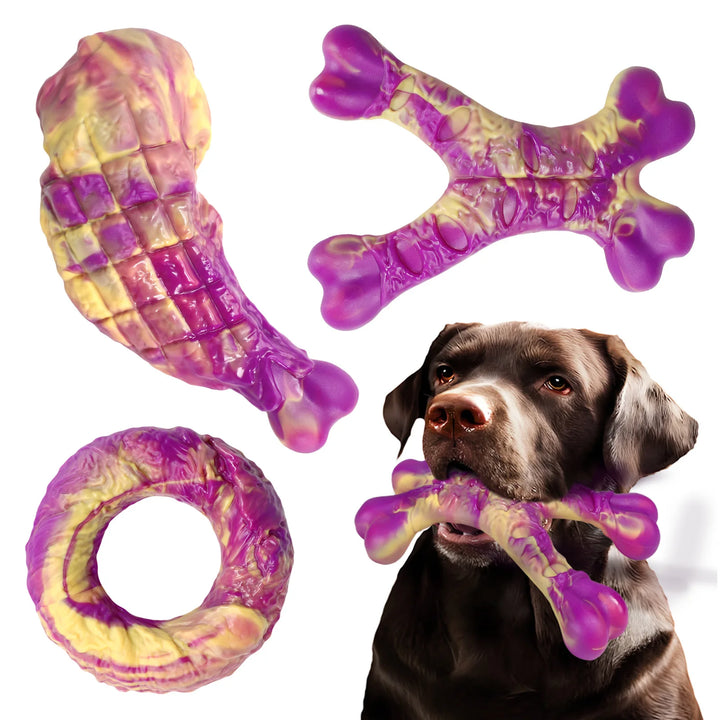 Beef Flavor Dog Chew Toy Lobster and Rabbit Shapes