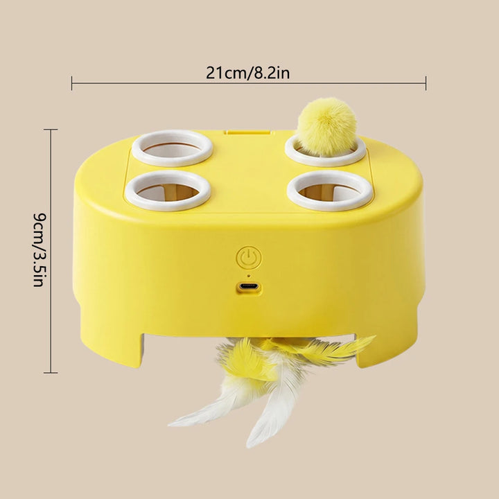 Automatic Whack-A-Mole Cat Toy, Rechargeable Interactive Game