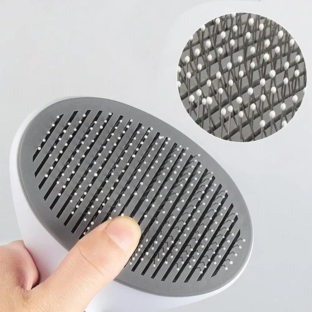 Self-Cleaning Pet Grooming Brush for Dogs and Cats
