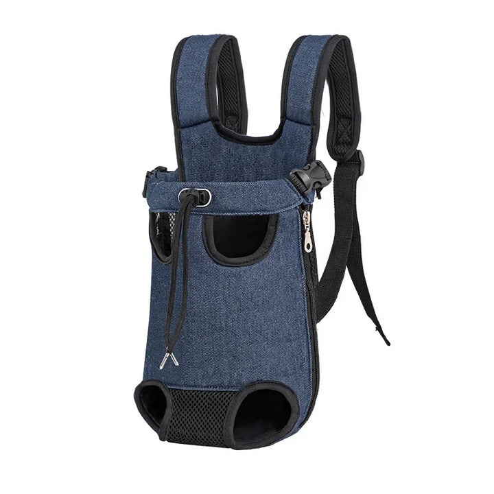 Upgraded Adjustable Cat & Dog Carrier Backpack – Portable Pet Travel Bag for Outdoor Hiking, Camping & Chest Carry
