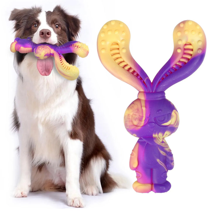 Beef Flavor Dog Chew Toy Lobster and Rabbit Shapes