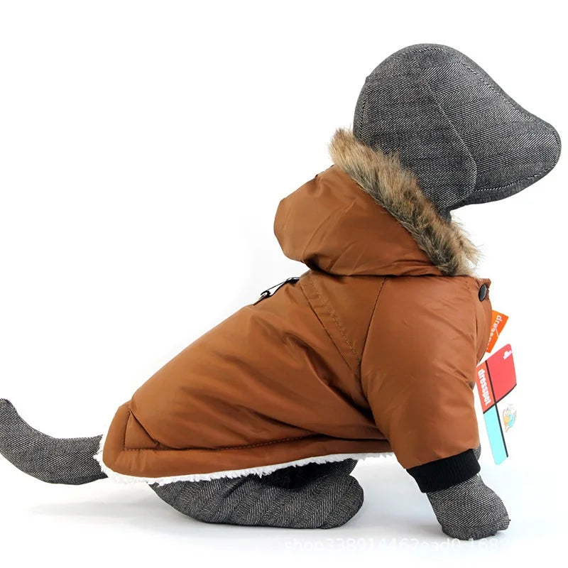Pet Dog Clothes Winter Warm Waterproof Jacket For Small Dogs