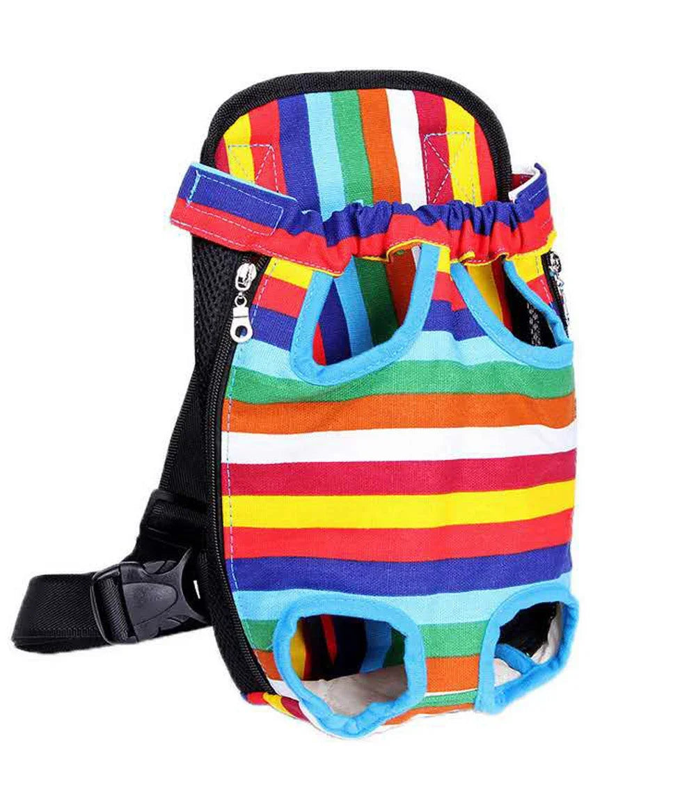 Upgraded Adjustable Cat & Dog Carrier Backpack – Portable Pet Travel Bag for Outdoor Hiking, Camping & Chest Carry