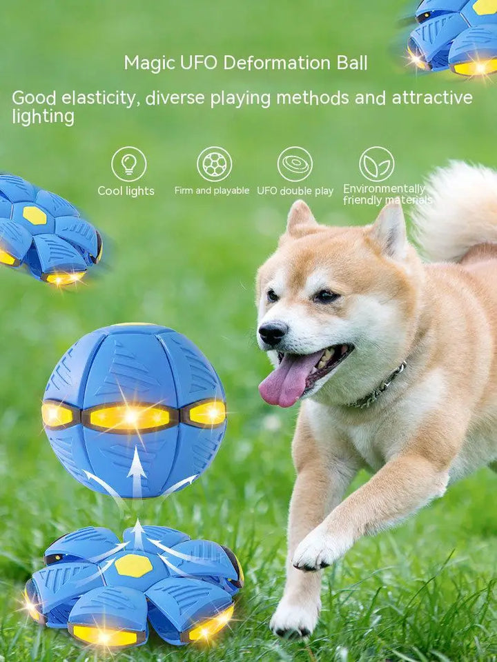 LED Flying UFO Disc Ball Outdoor Catch and Throw Toy