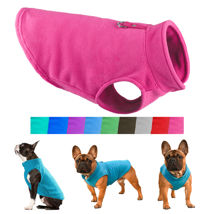 Winter Fleece Pet Dog Clothes Puppy Clothing French Bulldog Coat Pug