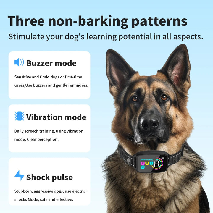 Smart Automatic Anti-Barking Dog Collar Rechargeable, Waterproof Collar For Dogs