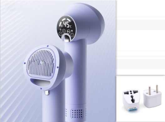 Smart Pet Hair Dryer & Comb – Silent, Safe Grooming Tool for Dogs & Cats