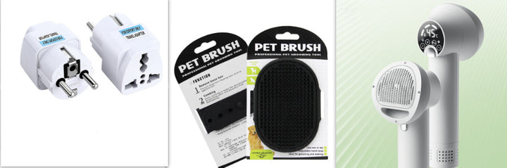 Smart Pet Hair Dryer & Comb – Silent, Safe Grooming Tool for Dogs & Cats