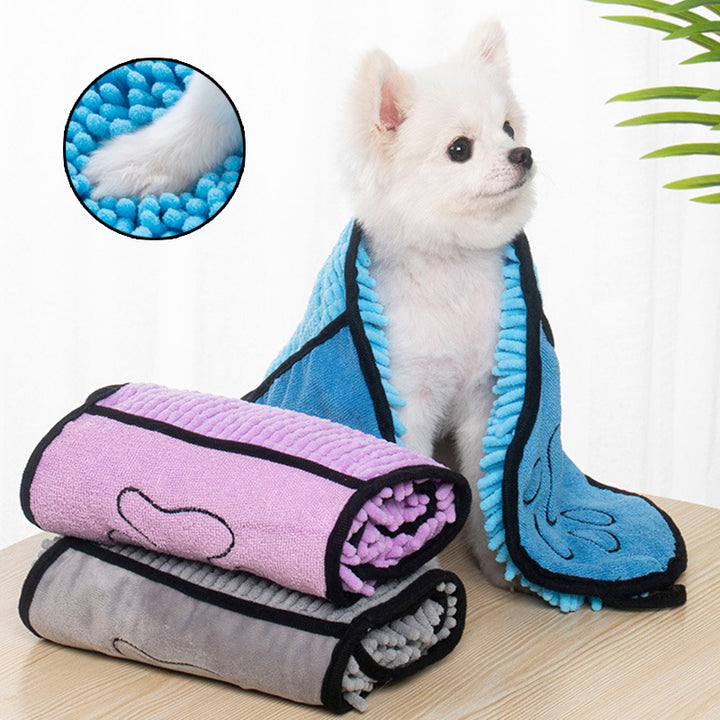 Super Absorbent Dog & Cat Towel – Quick-Drying Microfiber Pet Bathrobe for Dogs & Cats