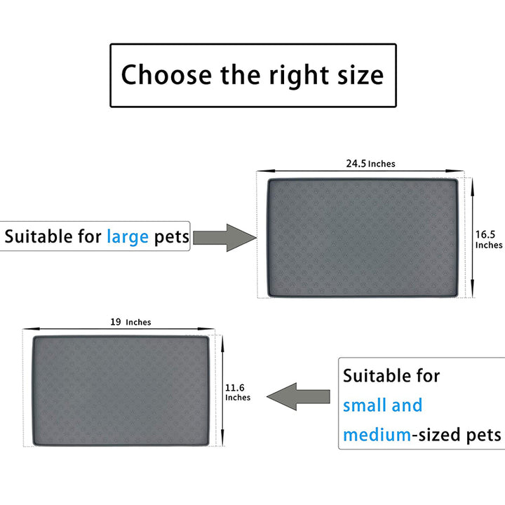 Non-Slip Silicon Waterproof Pet Food Mat