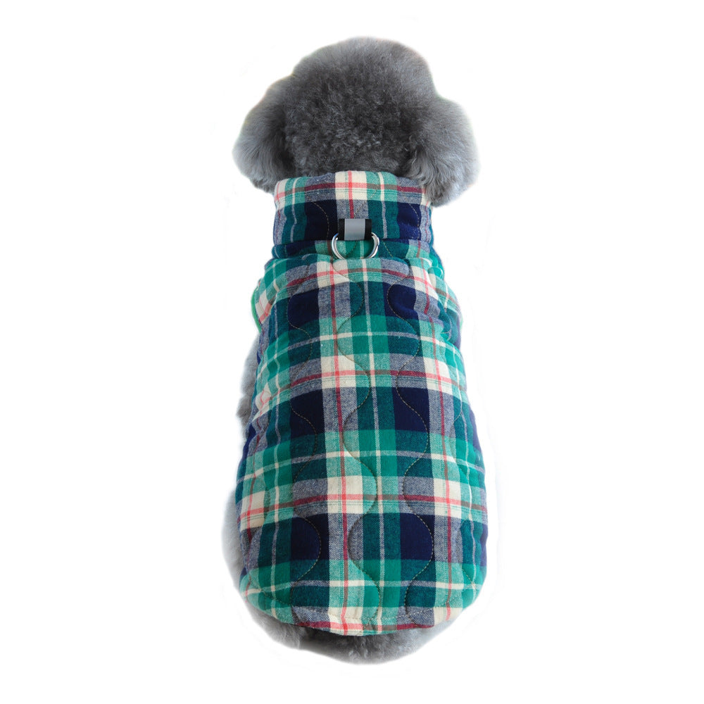 Cozy Plaid Dog Jacket