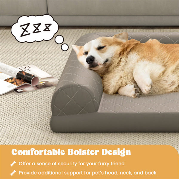 36" Orthopedic Memory Foam Dog Bed – Supportive Washable Pet Mattress for Medium & Large Dogs | Amazon Shipping Only (No Weekend Delivery)
