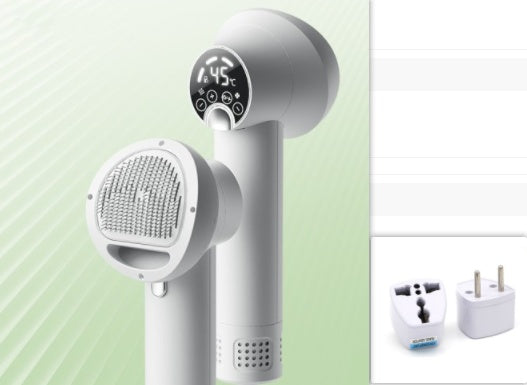 Smart Pet Hair Dryer & Comb – Silent, Safe Grooming Tool for Dogs & Cats
