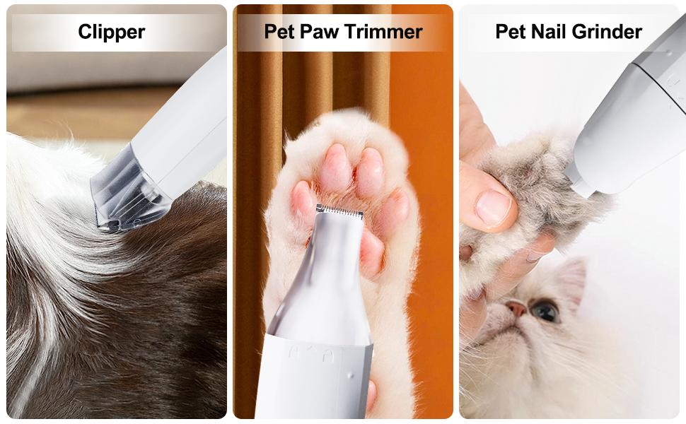 7-in-1 Dog Grooming Vacuum Kit with Clippers and Trimmer