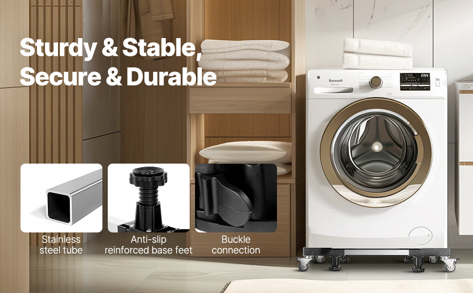 1100 lbs Adjustable Furniture Dolly for Washer and Fridge
