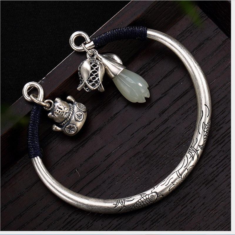 7 Sterling Silver Charm Bracelet